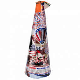 FIREHAWK  8" 4TH OF JULY CONIC FTN.
